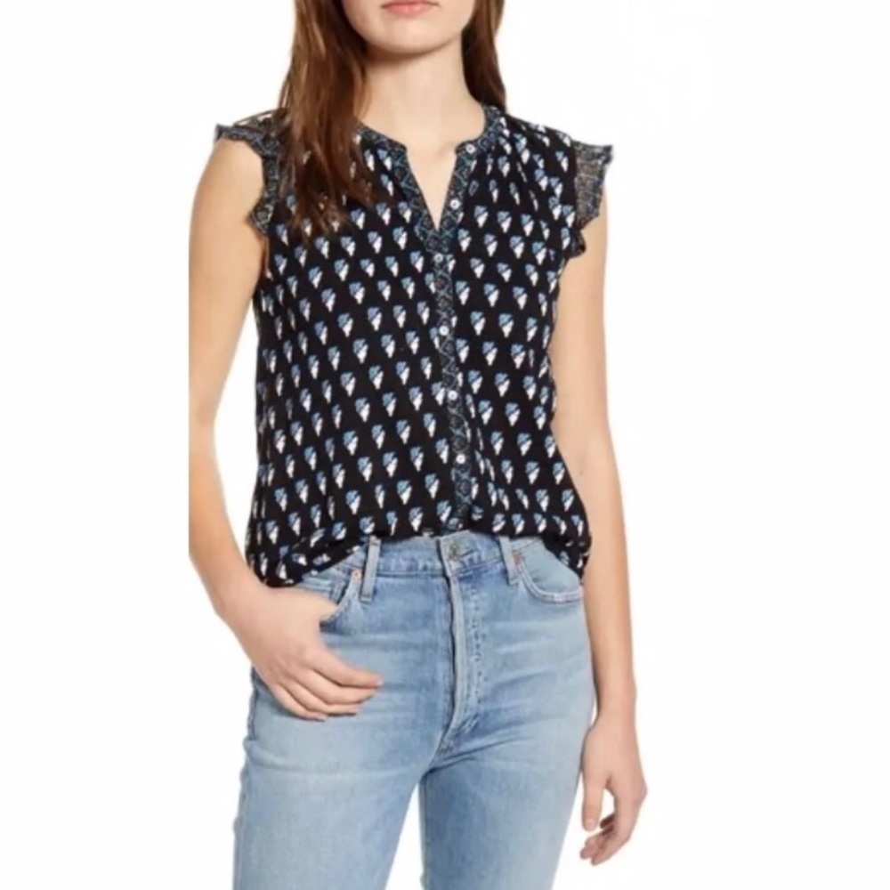 Lucky Brand Women’s Woodblock Print Tank XS